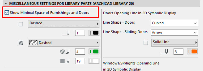 Miscellaneous Settings For Library Parts