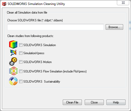 Solidworks Simulation Cleaning Utility