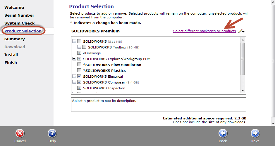 Solidworks product upgrade on network licences