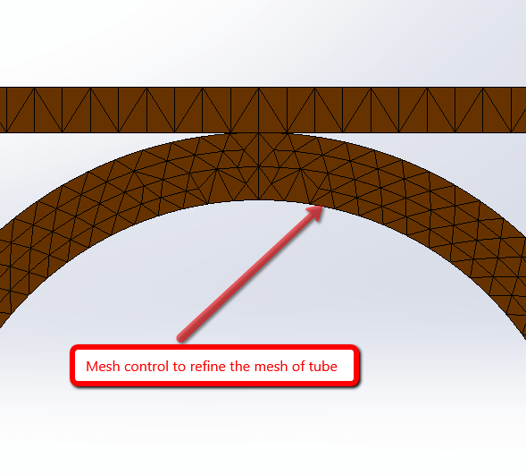 Lateral compression of tubes in solidworks