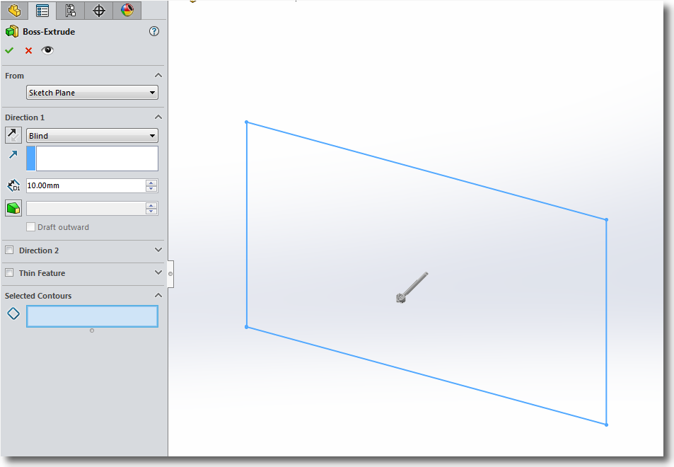 Solidworks 2017 sketch enhancement – shaded sketch contours