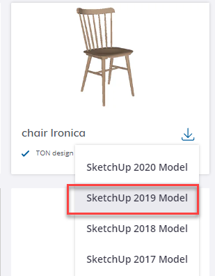 Downloading a SketchUP furniture