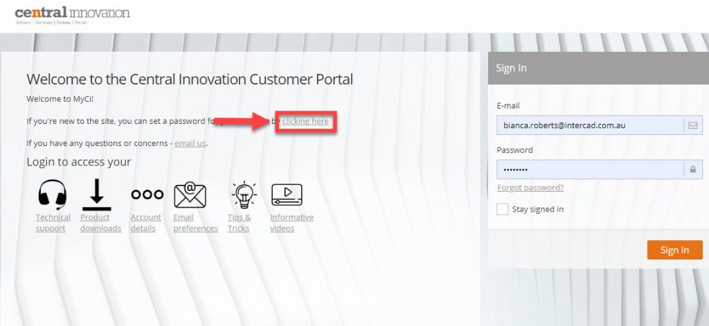 Central Innovation Portal