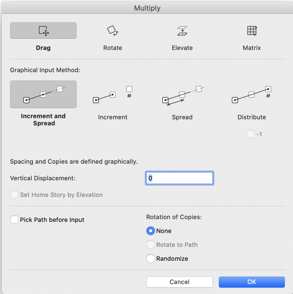 Multiply Settings