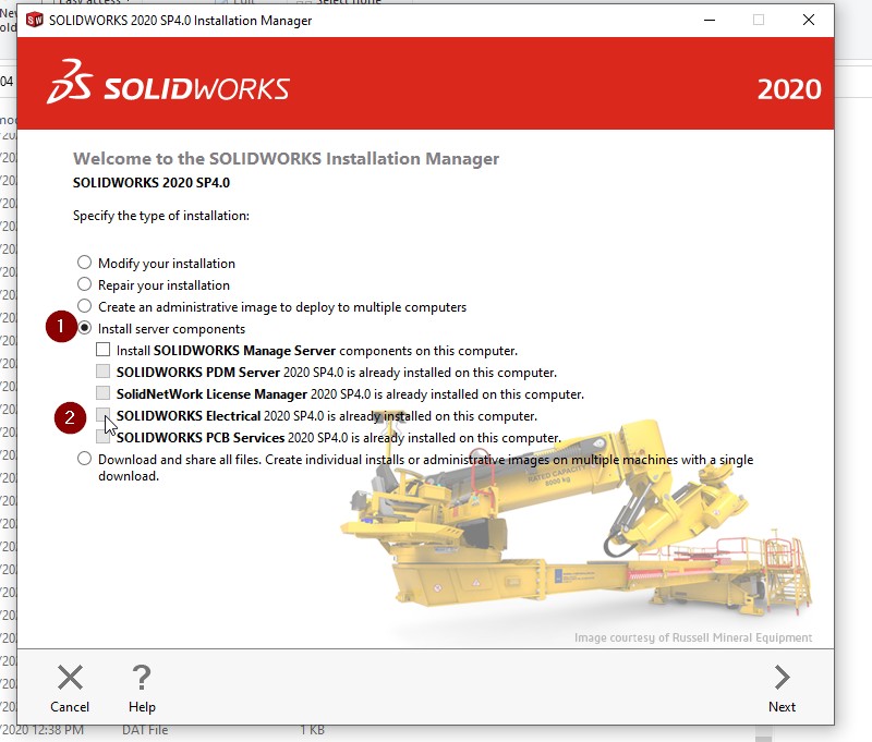 Solidworks installation manager
