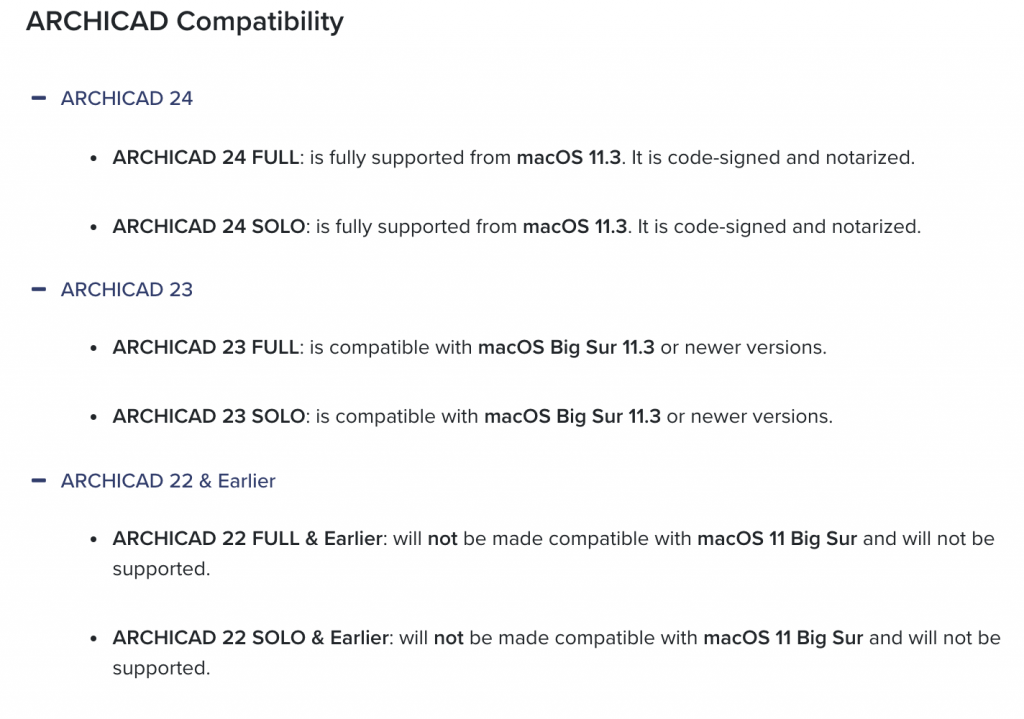 Archicad Compatibility