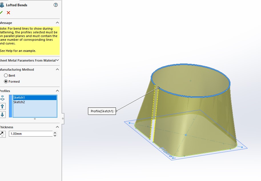 Solved: How to Bend Geometry with Direction Control? - PTC Community