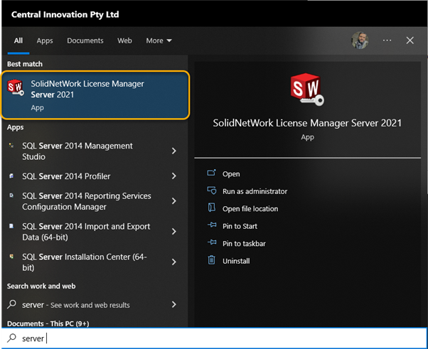 SolidNetwork License Manager Server